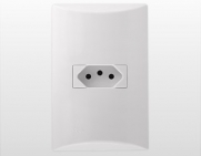 Tomada 4x2 2P+T Brava 10A Branco