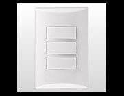 Interruptor Triplo Simples 10a Branco
