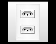 Tomada Dupla Universal 20a Padrão Brasileiro