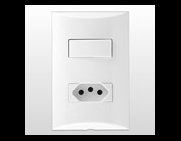 Interruptor Simples+Tomada