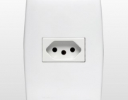 Tomada 2p+T Horizontal 20a Ilus Branca