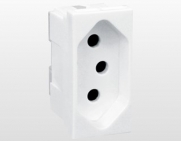 Tomada Universal Anti-Choque Branco