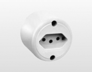 Tomada 2p+T Sobrepor 10a Redonda Branco