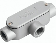 Caixa de derivação em alumí­nio modelo Americano tipo T