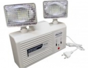 Iluminação emergência LED 2 faróis 960 lumens com bateria selada