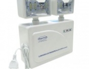 Iluminação Emergência LED 2 faróis 2000 lumens com bateria selada