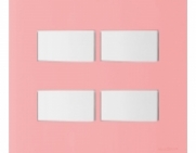 Placa 4X4 4 Postos Separados - Cor Affeto