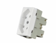 Tomada 2P+T 10A - Cor Branco