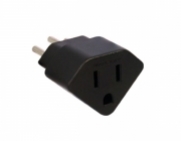Adaptadores 2P+T 10A - 3 Pinos Cor Preto